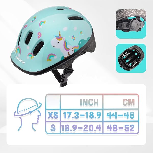 meteor Casco Bici Ideale per Bambini - Caschi Perfetto per Downhill Enduro Ciclismo MTB Scooter - Helmet per Tutte Le Forme di Attività in Bicicletta Helmo - 5