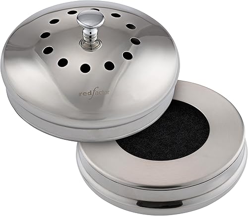 Miniatura 8 de RED FACTOR Contenedor de Compost Premium para Encimera de Cocina - Cubo de Residuos de Alimentos de Acero Inoxidable con Tecnología Innovadora de