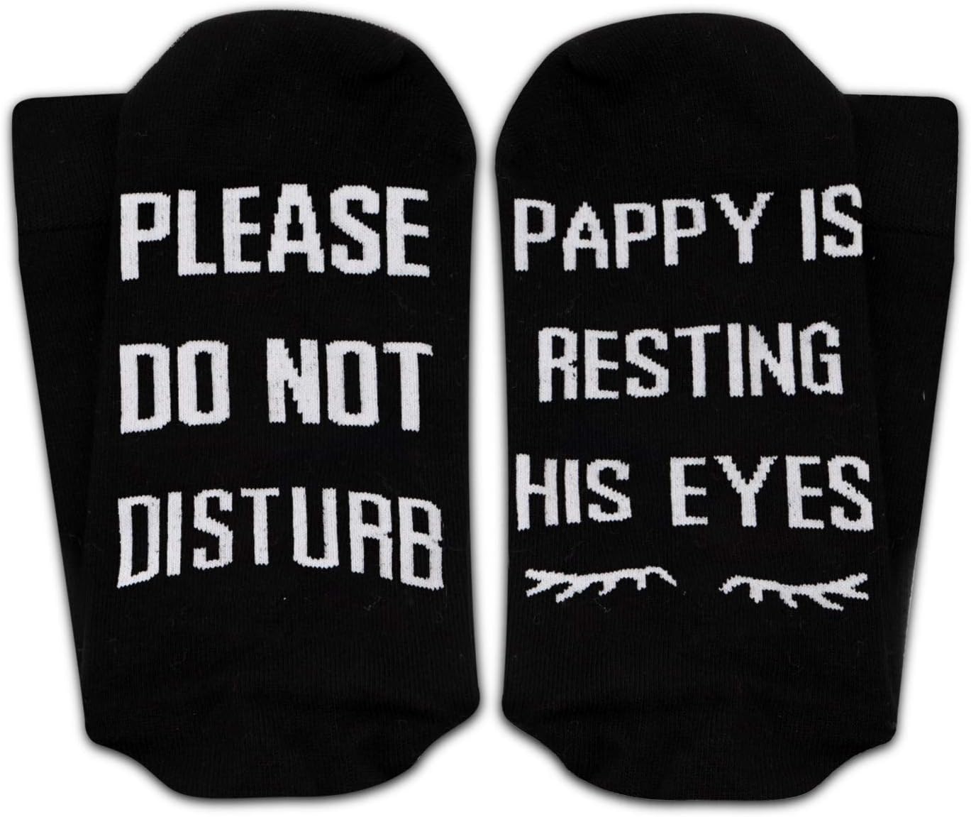2PAIRS Pappy Gift Grandpa Gift If You Can Read This Pappy Is Resting His Eyes Funny Birthday Gifts Socks - Image 3