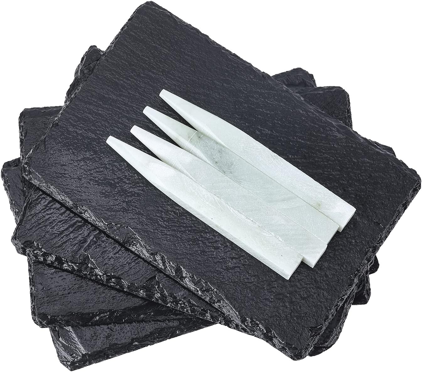 Aazon.co: 3 Pack Slate Cheese Boards, 12 X 12 Inch Slate Cheese Tray - View #6