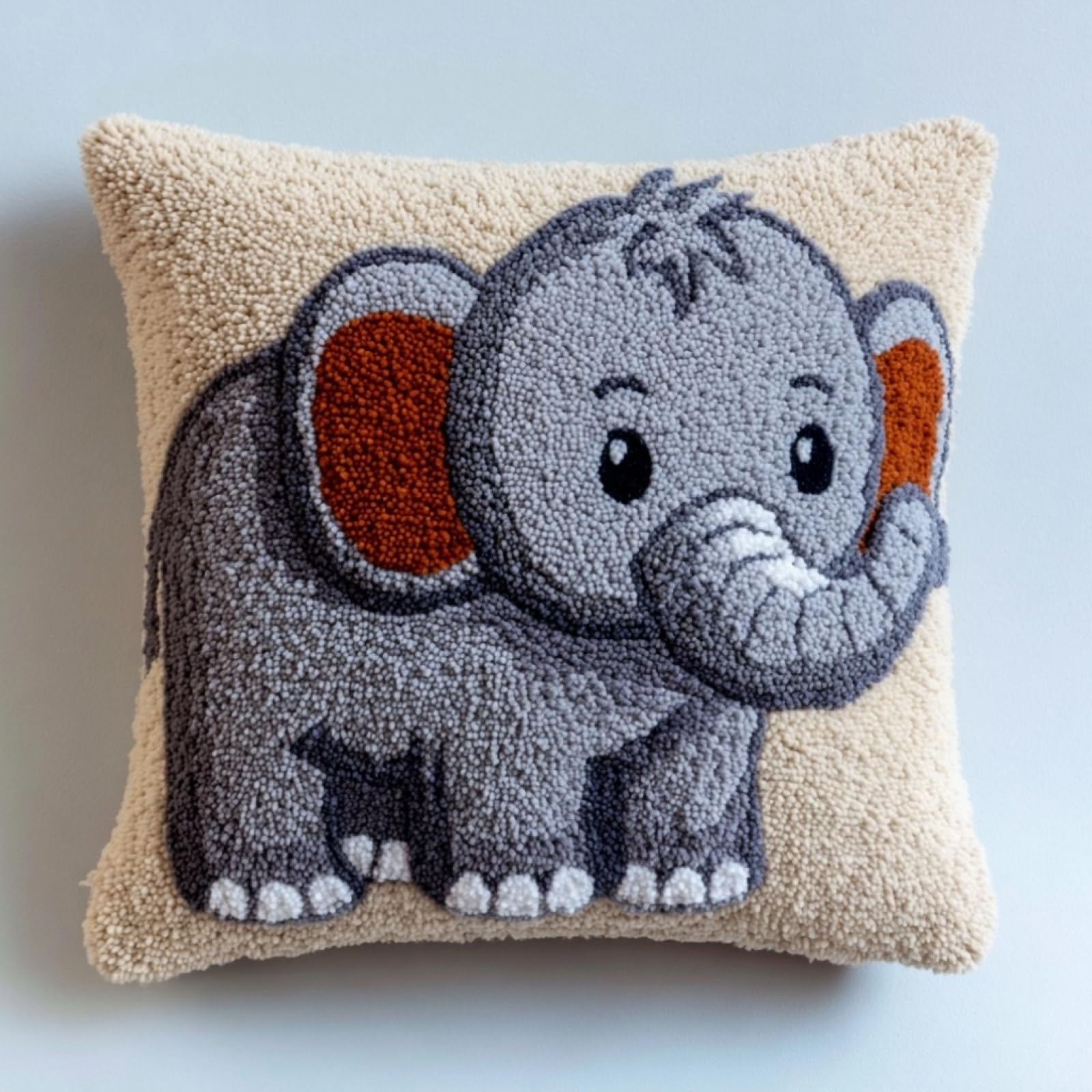 AxiangziK Latch Hook Kit for Adults 43x43cm,Elephant