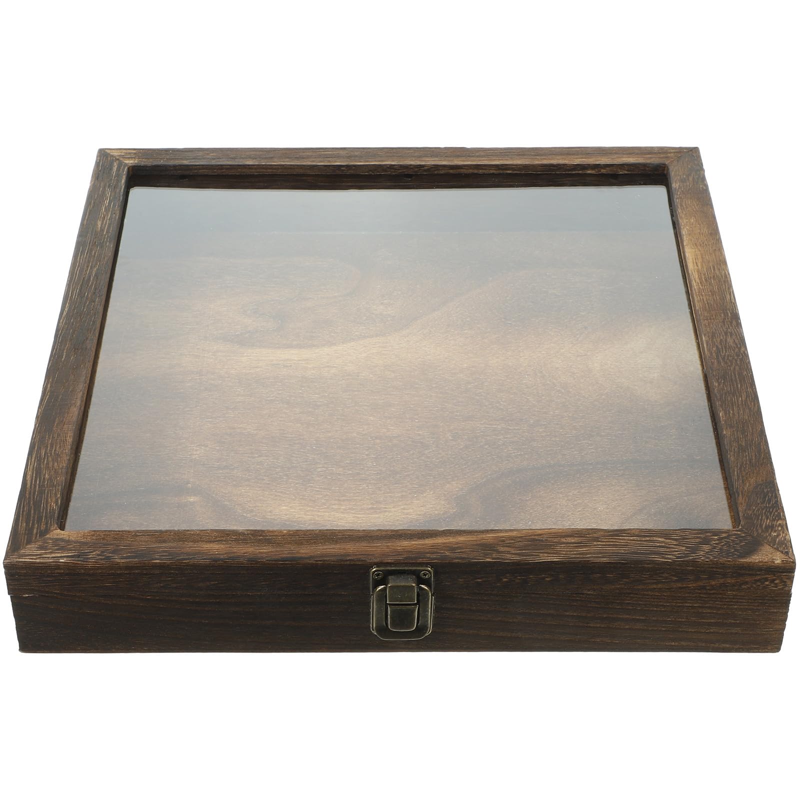 Gatuida Caja de Exhibición de Insectos de Madera Acrílica Portátil Estilo Retro y Tapa Plegable para Colgar en Pared y Almacenar Objetos Estilo