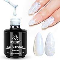 Vista 67 de Beetles Esmalte de uñas en gel, 1 unidad de 15 ml/0.5 oz, color natural, esmalte de uñas en gel neutro, color durazno (Peach), esmalte translúcido