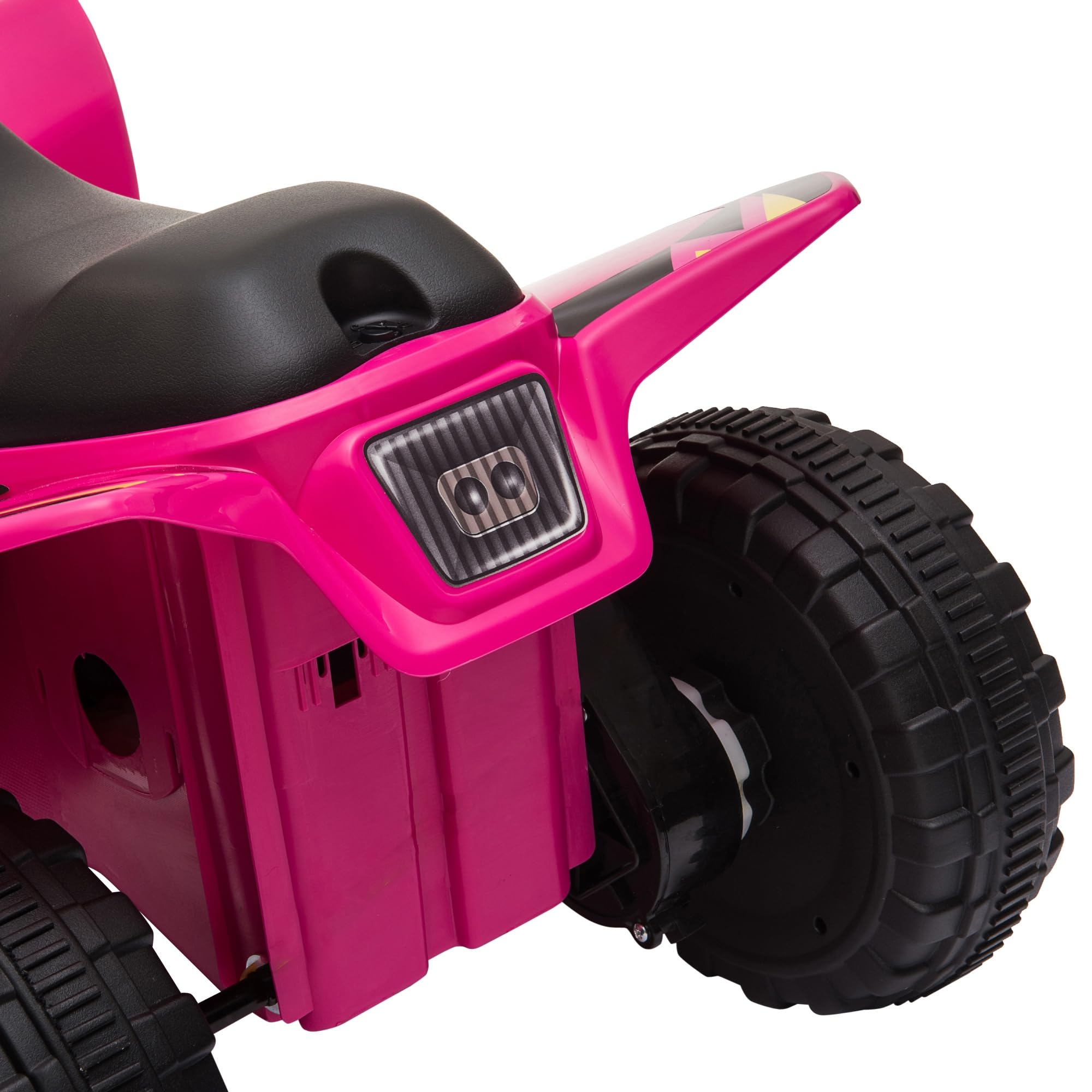 HOMCOM Elektryczny Quad dla dzieci 18-36 miesięcy, 6 V, akumulator z przednim i tylnym biegiem Maks. obciążenie 20 kg 72 x 40 x 45,5 cm różowy