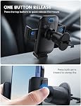 Lamicall 2025 Serrure plus large & Support de téléphone de voiture en métal Hook Vent [Boîtes de rechange] Supports de téléphone pour votre voiture Air Évent pour iPhone 17 16 15 14 13 Pro Max, Cadeau de maman