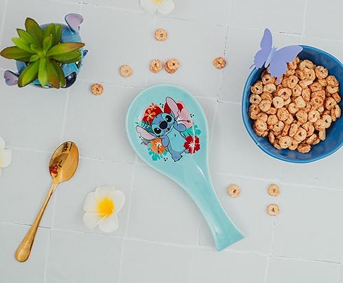 Miniatura 3 de Disney Lilo & Stitch Hibiscus Flowers - Soporte para cuchara de cerámica
