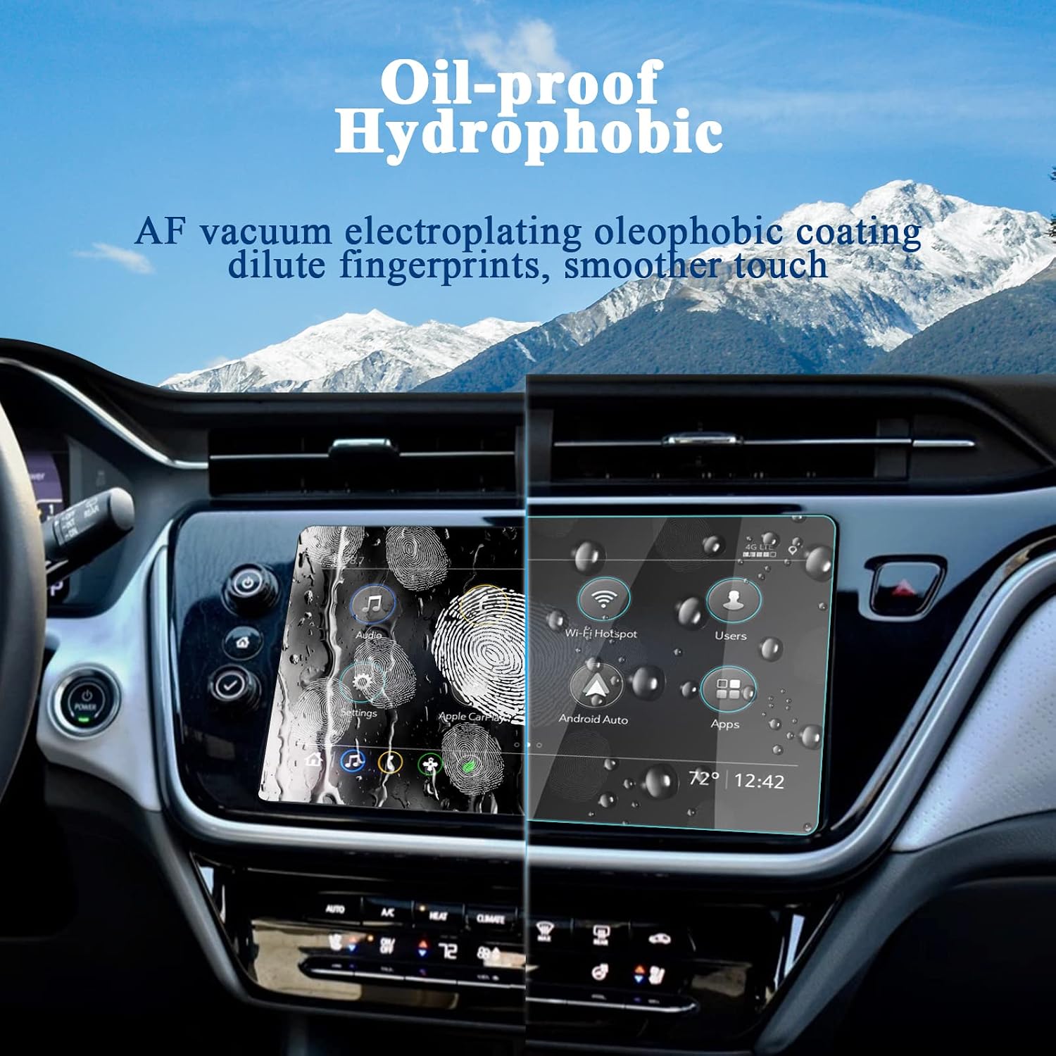 R RUIYA 2023 Bolt EV Screen Protector HD Tempered Glass Protector for 2022 2023 Chevrolet Bolt EV EUV 10.2Inch MyLink Touch Display Anti Scratch High Clarity Clear Protective Film (2022 Tempered film)