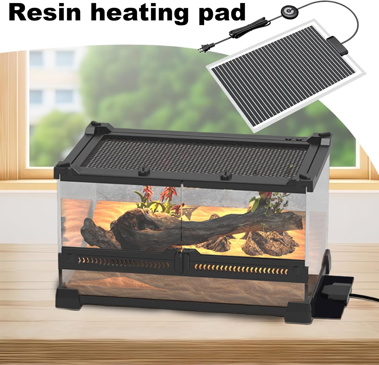Resin Dryer, 40W Fast Warmer with Thermostat, 16.54x11.02in Reptile Heat Mat for Efficient Heating, Silicone Material with Even Heat Distribution, DIY Craft Accessory with Easy