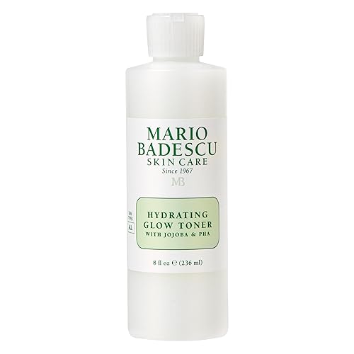 Mario Badescu Tónico hidratante brillante con jojoba y PHA - Ilumina, rejuvenece y nutre para una piel luminosa - Fórmula de tóner facial y suero