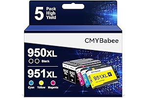 950XL and 951XL Combo Pack Ink Cartridge Replacement For HP OfficeJet Pro