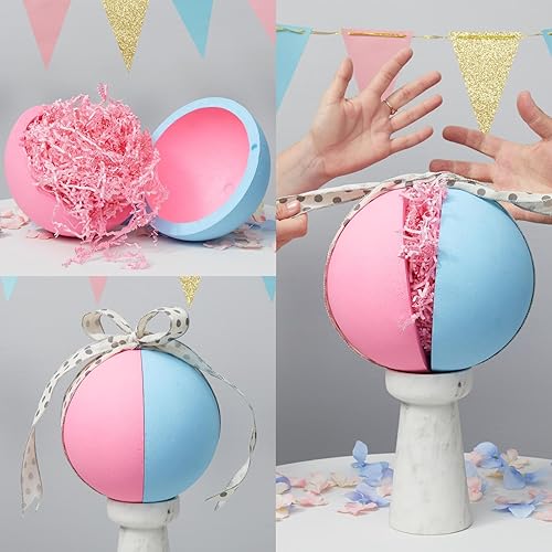 Miniatura 8 de FloraCraft SmoothFōM - Media bola hueca de 5 pulgadas x 9.9 pulgadas, color blanco