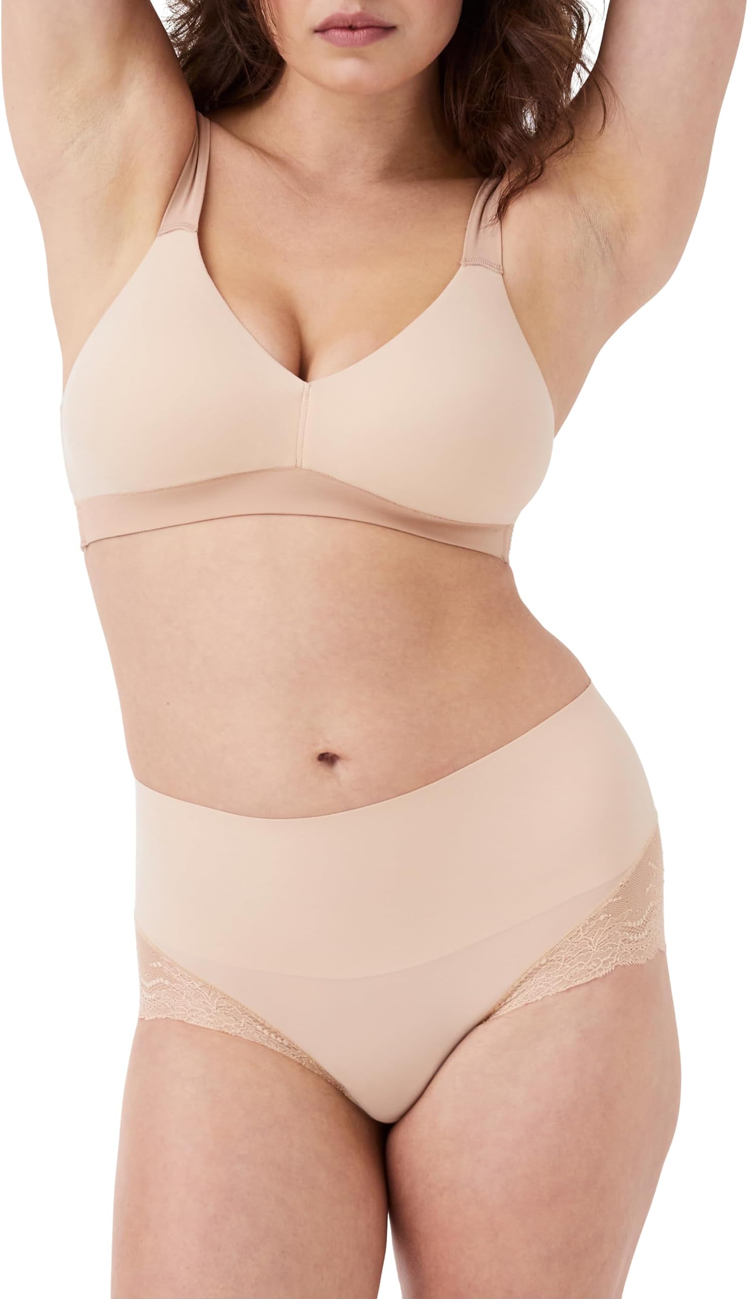 smooth Undie-tectable Lace Hi-Hipster - Core Control - Comfortable Lace Shapewear Underwear - No Visible Panty Lines