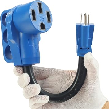 50 Amp to 15 Amp RV Adapter Cord,Dogbone Adapter NEMA 14-50R to 5-15P,12 Inch Heavy Duty Power Converter for RV Camper Travel Trailer to Household Outlet 125V/15A Not for Electric Vehicle Chargers