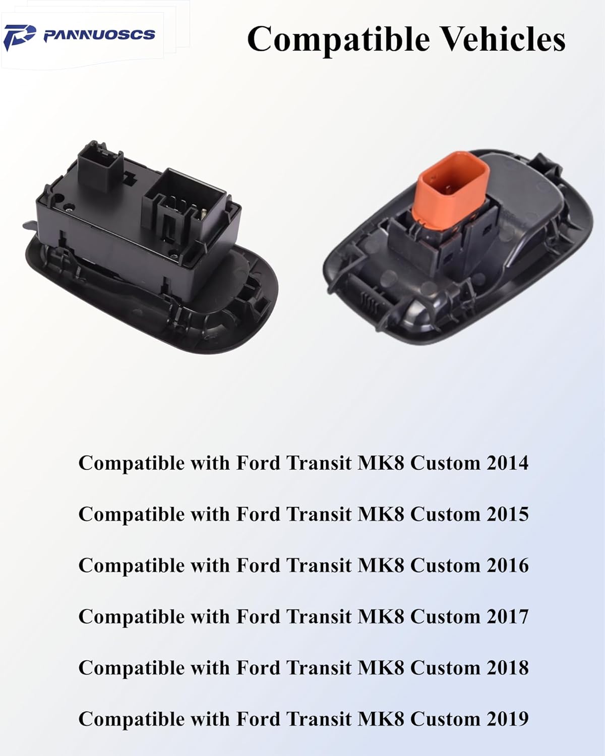 Double Door Window Switch Control Button Front Left Driver Side and Passenger Compatible with 2014-2019 Ford Transit MK8 Custom Master Power Window Switch Replacement OEM 2029885 1791339 BK2T-14529-AB