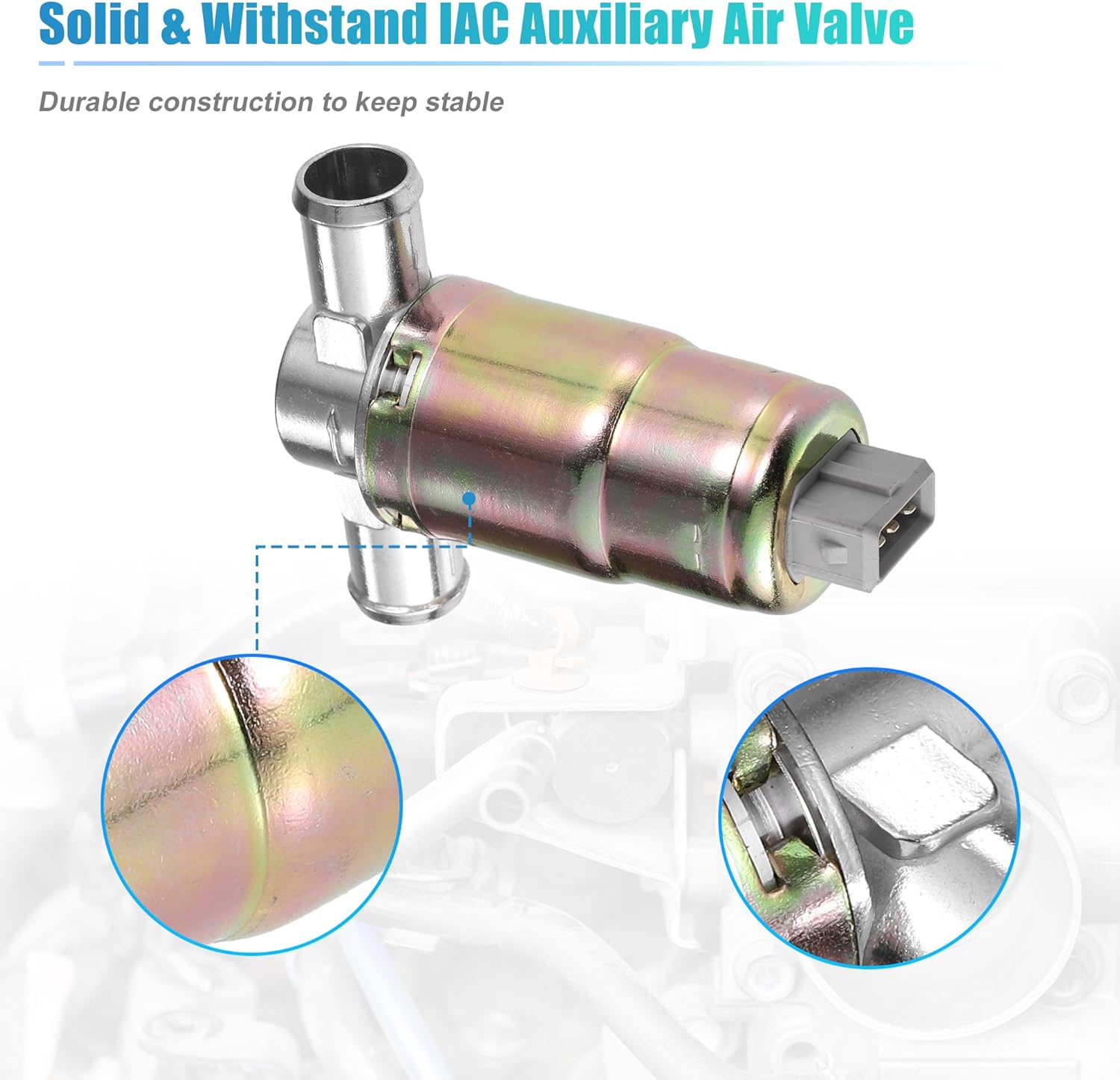 uxcell Car Idle Air Control Valve Replacement for Volvo 780 1987-1990 for Volvo 760 1983-1990 for Volvo 745 1985 for Volvo 740 1985-1990 No.1317957