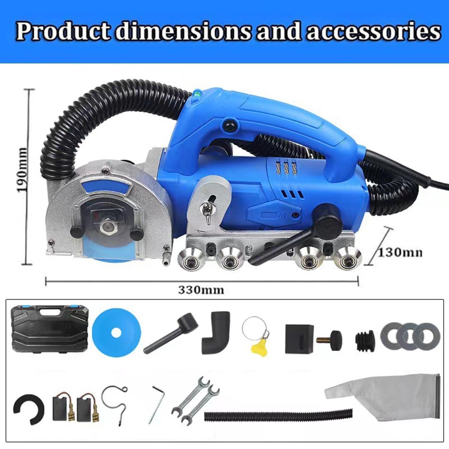 Limpiadora eléctrica de lechada de 1200 W, Herramienta eléctrica for Quitar lechada,y 9000 RPM con hoja de diamante para una limpieza eficiente entre azulejos y suelos Duchas Y Bañeras