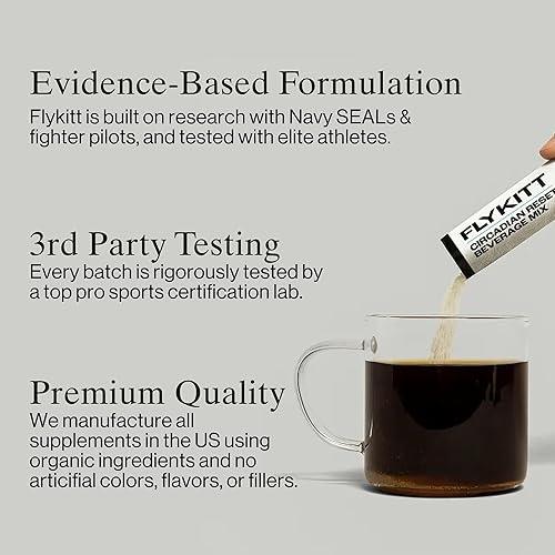 Miniatura 5 de FlyKitt - Sistema de prevención de jet lag  Esenciales de vuelo con calendario de suplementos personalizados controlados por aplicación y gafas de