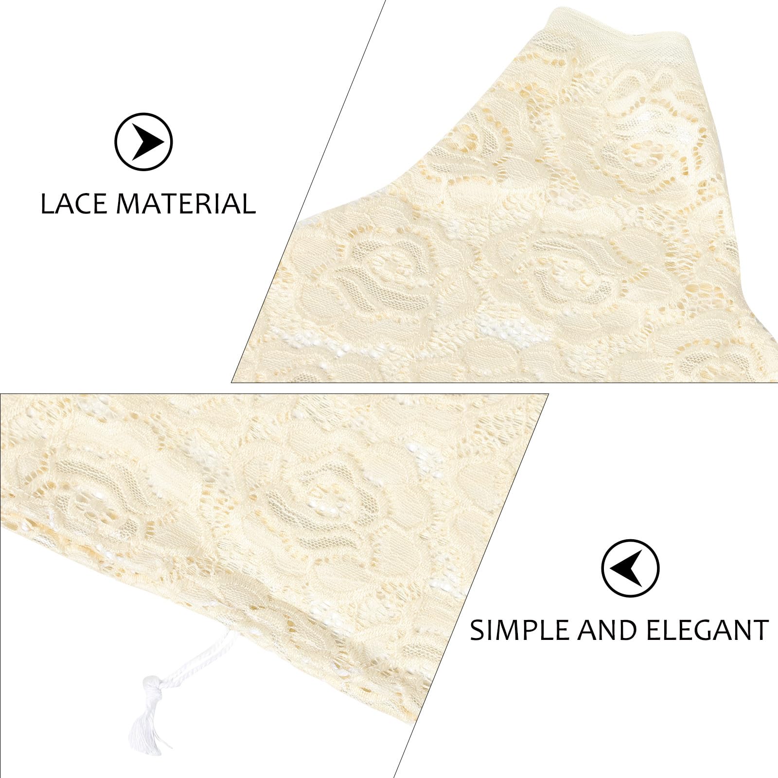 Housse de Mannequin Demi-Corps Légère et Flexible en Dentelle Élégante pour Affichage D'accessoires et Bijoux pour Robe Féminine