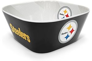 YouTheFan NFL Large Party Bowl: The Ultimate Bowl for Steelers Superfans