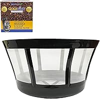 Vista 1 de GoldTone Proctor Silex - Filtro reutilizable para cestas de 8 a 12 tazas, de malla de nailon, para Mr. Coffee, Black + Decker, Proctor Silex