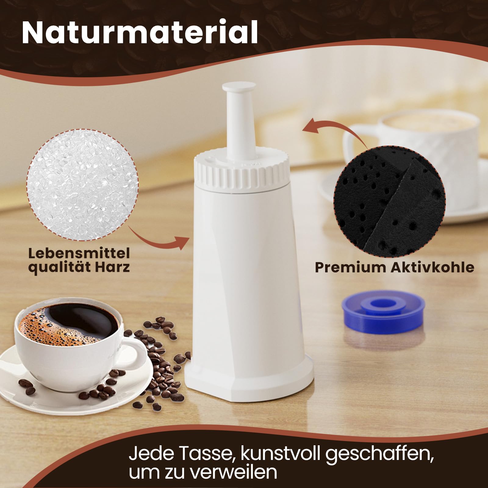 GOLDEN ICEPURE Filtro per macchina da caffè Compatibile Con Barista SES008, SES810, SES880, SES920, SES980, SES990 macchine da caffè, certificato NSF, 3 pezzi.