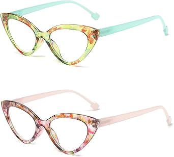 Cat Eye Fashion Reading Glasses for Women Spring Hinge Retro Cute Ladies Computer Readers