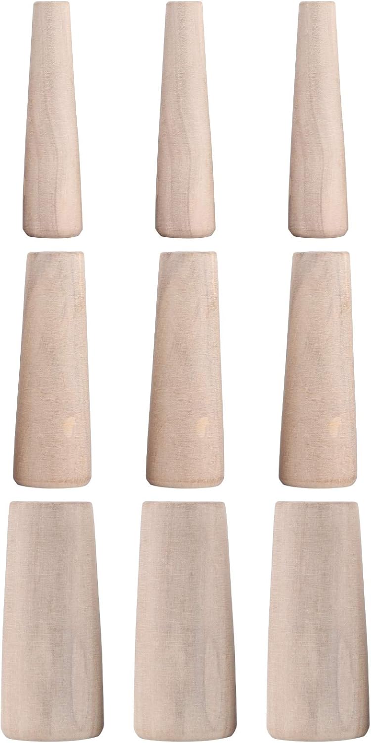Wooden Plug, 9 Pcs Marine Emergency Plug,Safety Wooden Plug Leaks Stop Plug Accessory for Marine Boat Yacht Sailing Fishing