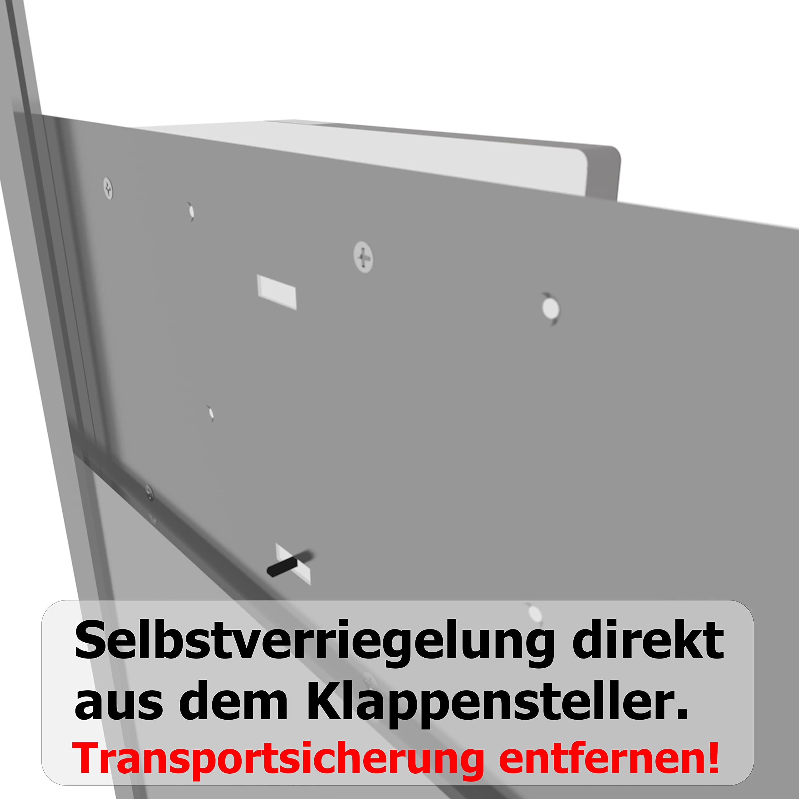 HK-Bat-RH Rahmengerät mit selbstverriegelnder Hühnerklappe 230x340 mm für Batteriebetrieb + Schaltung für Anlocklicht