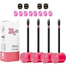 4 Pack Ridenow TPU Inner Tubes Ultra-Light 700 x 18-32c/32-47c with 45mm/65mm/85mm Presta Valves for Road Bike or Gravel Bike Include Bike Tube Patch Repair Kit