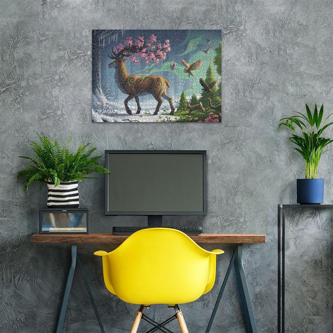 Ravensburger Spring Deer 1000 Piece Jigsaw Puzzle for Adults - 12000616 - Handcrafted Tooling, Made in Germany, Every Piece Fits Together Perfectly