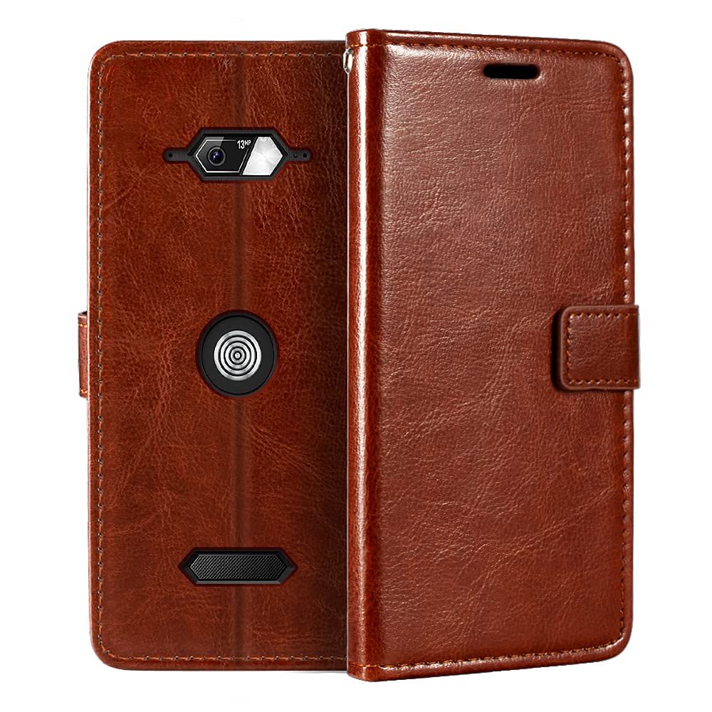 caseroxx Custodia compatibile con Crosscall Core-Z5, Bookstyle, colore rosso