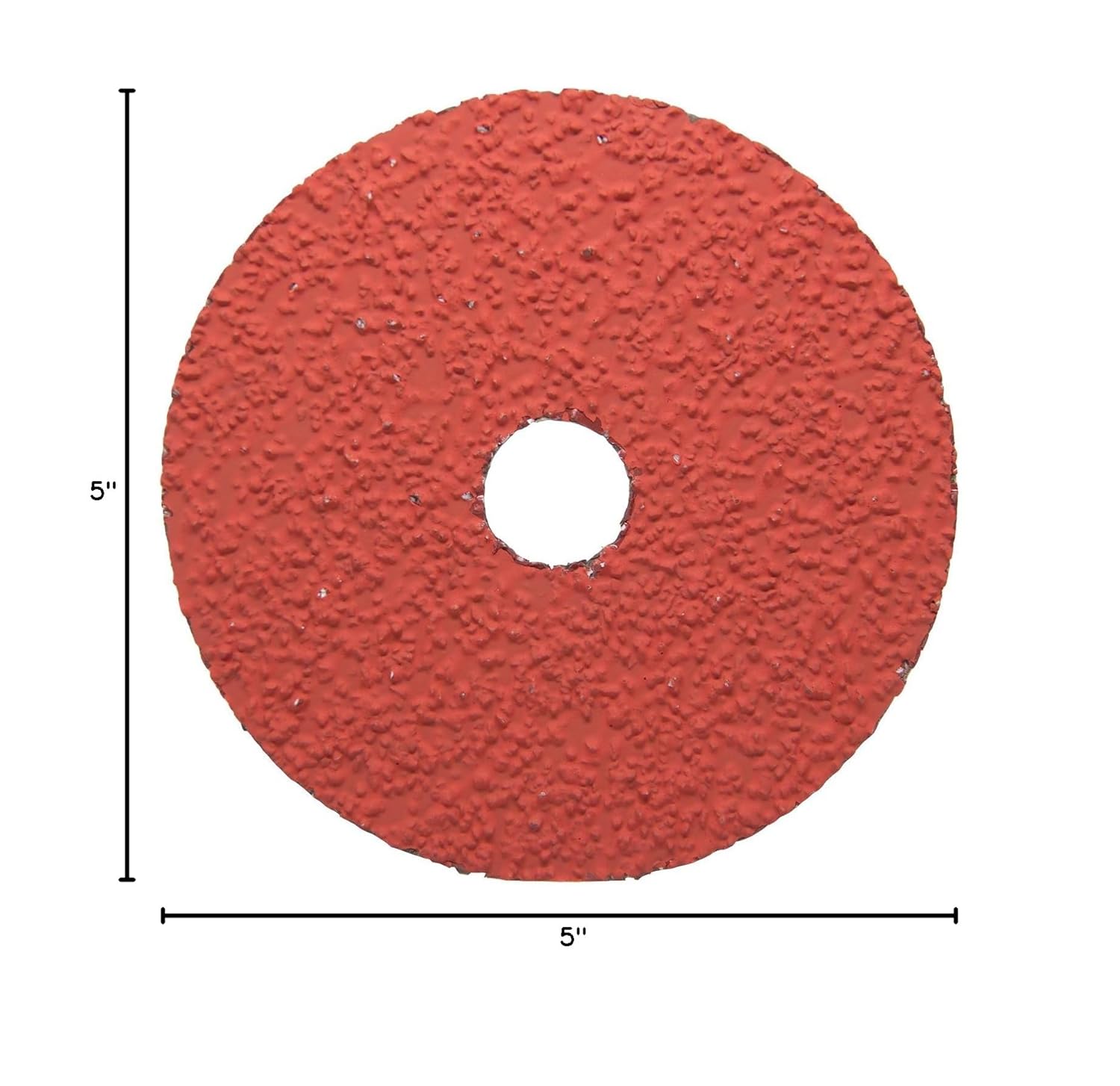 Benchmark Abrasives 5 Inch Sanding Discs Ceramic Resin Fiber Grinding Disc for Grinding, Stripping on Wood, Fiberglass, Steel, Metal, 7/8" Arbor Angle Grinder Sanding Disc, 25 Pack - 24 Grit