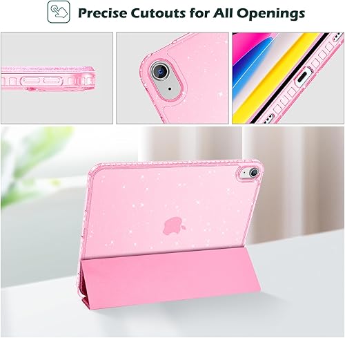 Vista 129 de ProCase Funda para iPad (A16) de 11ª generación de 11 pulgadas 2025/10ª generación de 10.9 pulgadas 2022 con soporte para lápices, funda híbrida Azul