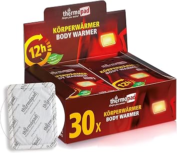 THERMOPAD Körperwärmer - 5 10 oder 30 Wärmepflaster für den Rücken (12h)