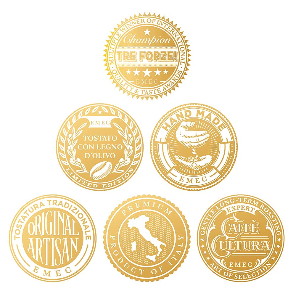 TRE FORZE! Espresso Caffè - 1kg Espresso Bohnen Traditionelle Röstung über Olivenholzfeuer In Handarbeit - Premium Kaffeebohnen für Vollautomat und Siebträger