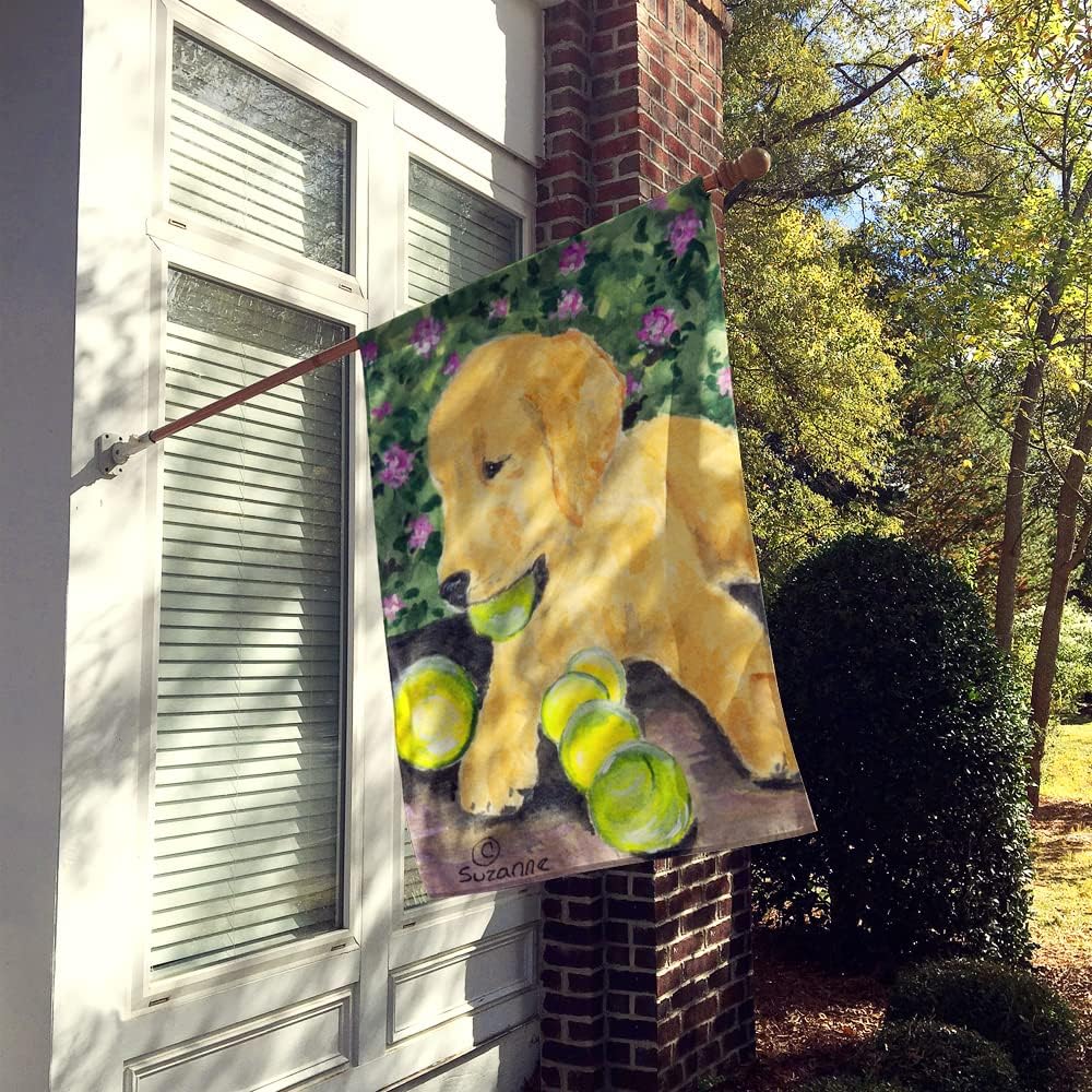 Caroline's Treasures SS8759CHF Golden Retriever Flag Canvas, Large, Multicolor