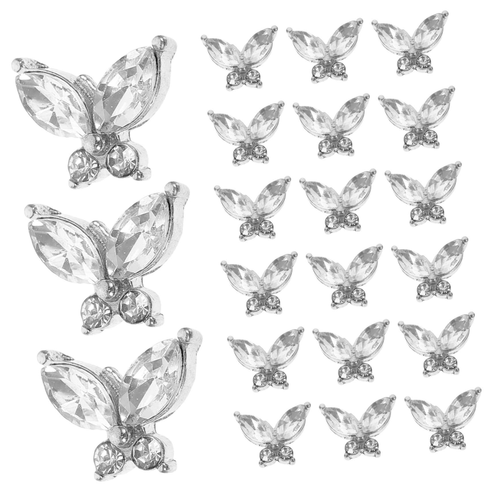 FRCOLOR 100pezzi Charm Per Unghie Decorazioni Per Nail Art Per e Ragazze Per Festivi e Cerimonie Resistente e Facile Usare