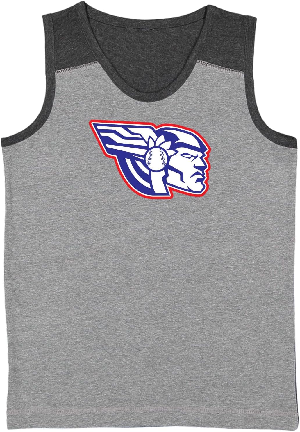 Guardian Statue Head - Ohio Baseball Youth Contrast Back Tank Top