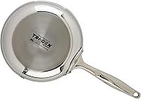 Vista 4 de WINCO Sartén de tres capas, color plateado