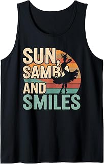 Sun Samba and Smiles Brazilian Rio Carnival Costume Women Tank Top