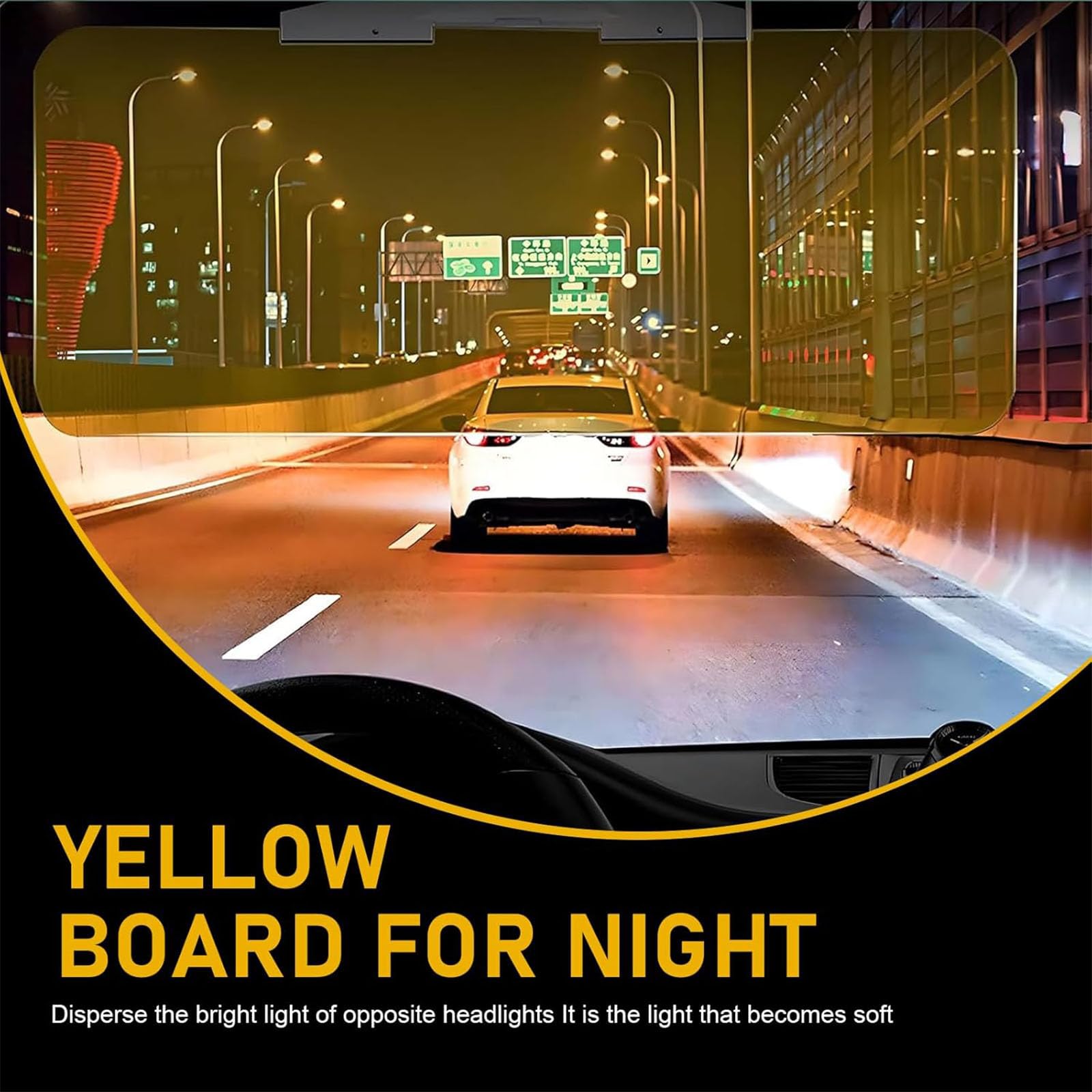 Universal Car Sun Visor With Polarized Glare Protection, 2025 New Polarized Sun Visor Extender Car Visor Extender Attachment Car Visor Clearer Vision Safe