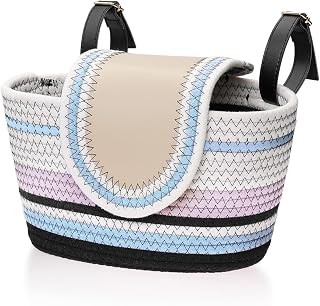 Handmade Bike Basket Front, Woven Bicycle Baskets for Adult Bikes, Rustic Detachable Handlebar Basket with Lid, Adjustable Leather Straps