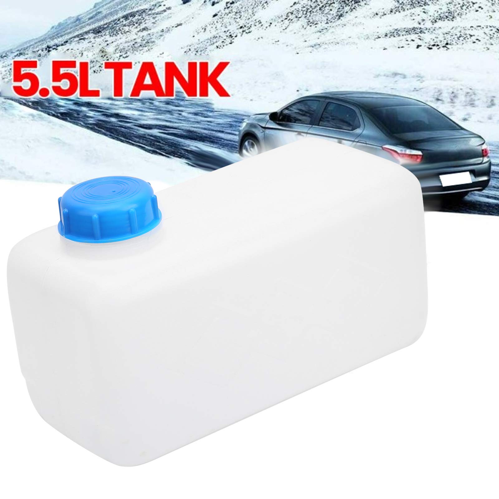 Serbatoio del Gas in Plastica, Serbatoio del Carburante in Plastica 5,5 Litri Serbatoio della Benzina Serbatoio Dell'olio di Grande capacità per Scatola del Riscaldatore di Parcheggio (Blu)