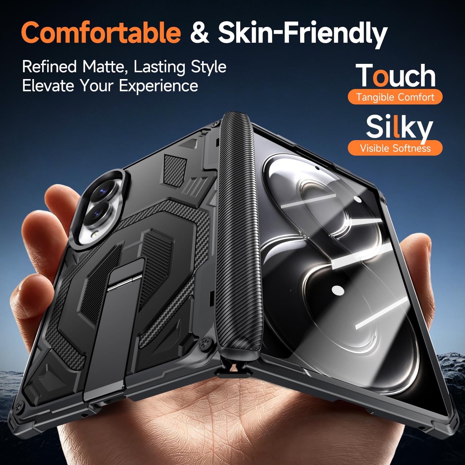Custodia magnetica per Samsung Z Fold 8 con cerniera TXZ, colore