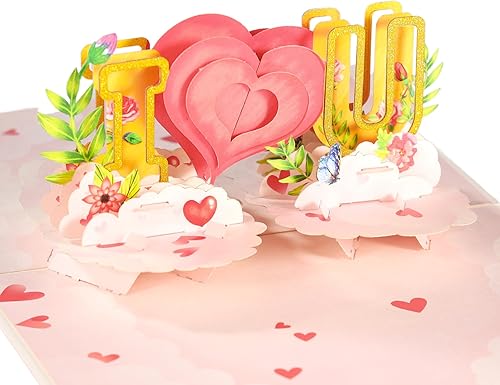 Miniatura 10 de Tarjetas de cumpleaños desplegables para mujeres y esposa, hermosas flores y mariposa monarca, elegante, floral 3D, tarjetas de felicitación de