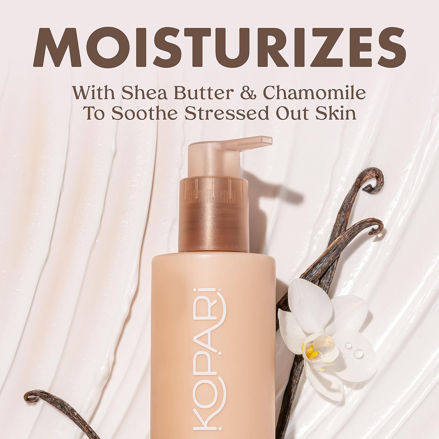 Kopari Hydrating Body Milk Lotion, Smooth Lightweight Feel, Deep Moisture for Instant Silky Skin, Infused with Shea Butter & Chamomile, Vanilla - Image 2