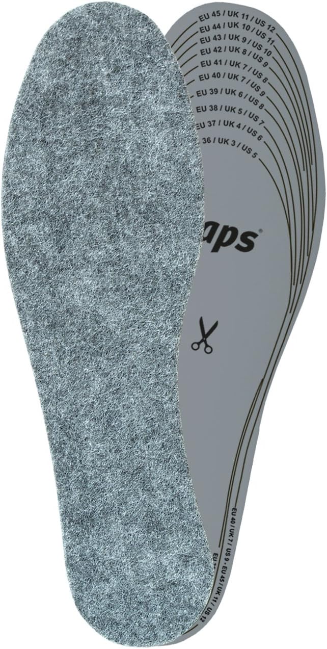 Kaps Adult Unisex Felt Shoe Miami Mall Insoles and feet Inserts service Warm Keep