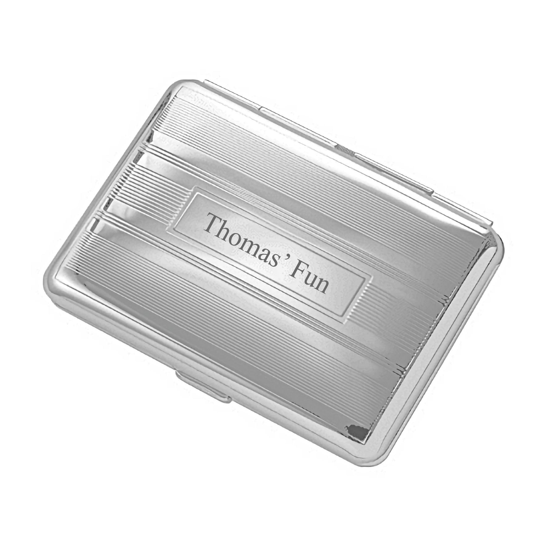 銀製マドラー　刻印付　22g 作家物　専用木箱付き　シルバー刻印 Amazon.co.jp: パーソナライズされたシルバーシガレットケース
