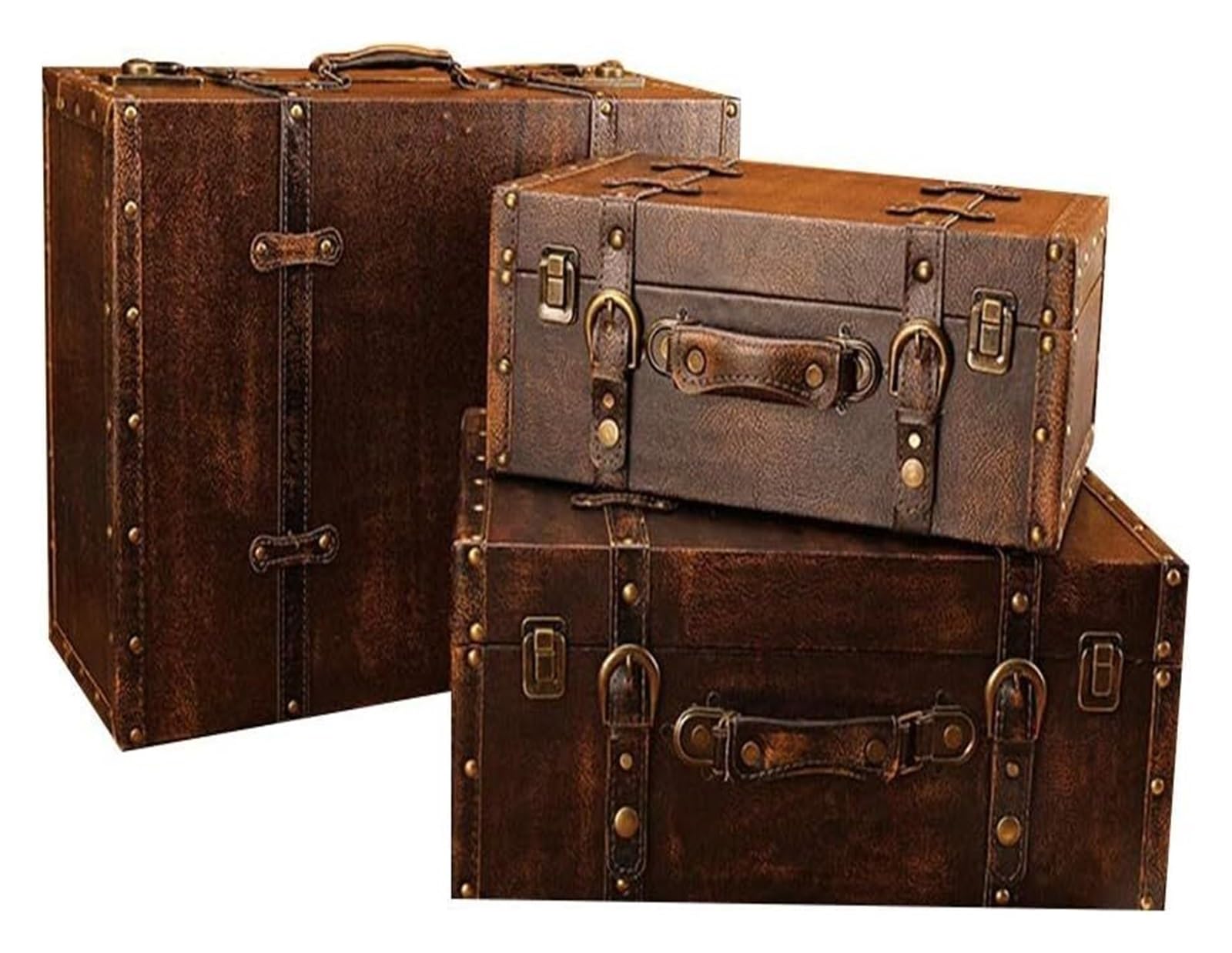 アンティーク行李 7998 Vintage Luggage Set, Cute Carry on Suitcase with