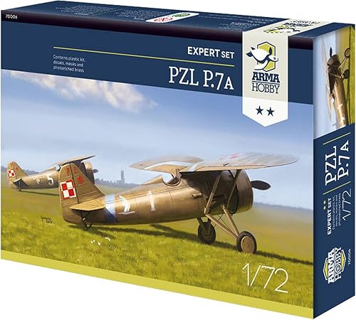 Arma Hobby Juegos de expertos a escala 1/72 - Kits de modelos de plástico serie avión (PZL P.7a)